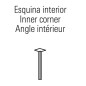 Esquina interior  Combi Series R-800-8