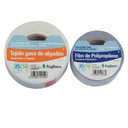 Cinta doble cara gasa 10 mts x 50 mm blíster