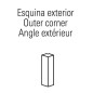 Esquina exterior Combi Series R-830-8
