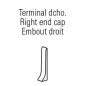 Right end cap for 6 Series R-736-0