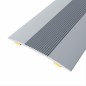 R-309 Aluminium cover strip aluminium ribbed top adhesive 40 mm