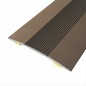 R-309 Aluminium cover strip aluminium ribbed top adhesive 40 mm