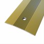 R-309 Aluminium cover strip ribbed top drilled 40 mm
