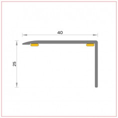R-482 Stair nose 40x25 mm... 2
