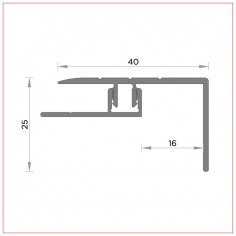 R-611 Nez de marche 40x25... 2