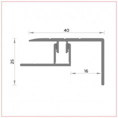 R-614 Nez de marche 40x25... 2