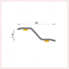 R-332 Transition 35 mm adhésif 2