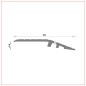 R-384 Perfil rampa aluminio 8 mm atornillar