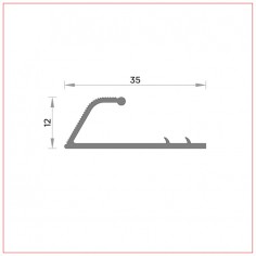 R-313 Carpet edge profile 2