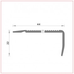 R-489 Stair nose drilled 2