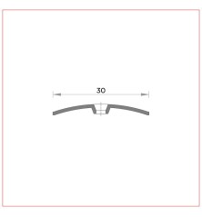 R-001 Cover strip 30 mm same level slim drilled