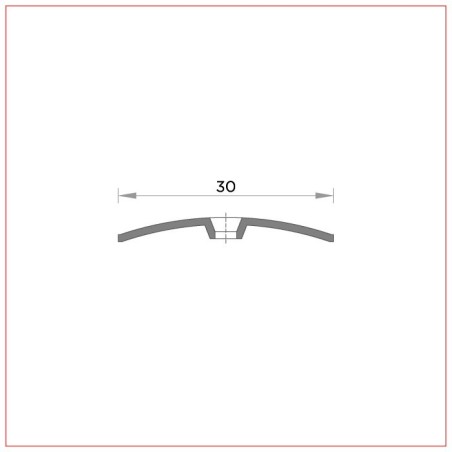 R-001 Cover strip 30 mm same level slim drilled