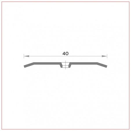 copy of R-389 Übergangsprofil 40 mm unsichtbare Befestigung