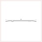 R-100 Barre de seuil 100 mm même niveau plate percée