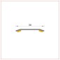 R-008 Cover strip 30 mm same level slim adhesive
