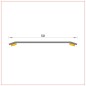 R-050 Cover strip 50 mm same level slim adhesive