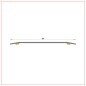 R-080 Cover strip 80 mm same level slim adhesive