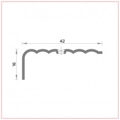 R-016 Stair nose drilled 2