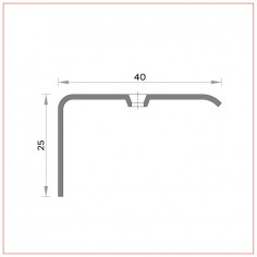 R-062 Stair nose drilled 2