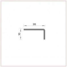 R-026 Ângulo metal 20x10 mm 2
