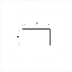 R-027 Ângulo metal 25x15 mm 2