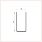 P174 Profil AISI-304 "U" 15x30x1