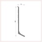 R-730 Zócalo de aluminio 60 mm