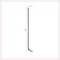 R-736 Zócalo de aluminio 100 mm
