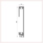 R-850 Zócalo aluminio 60 mm