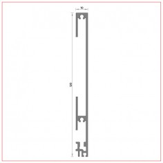 R-870 Plinthe aluminium 120 mm 2