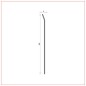 R-122 Stainless steel skirting 100 mm