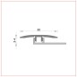 R-5AA Junta 30 mm con base plástico Sistema Multifijación