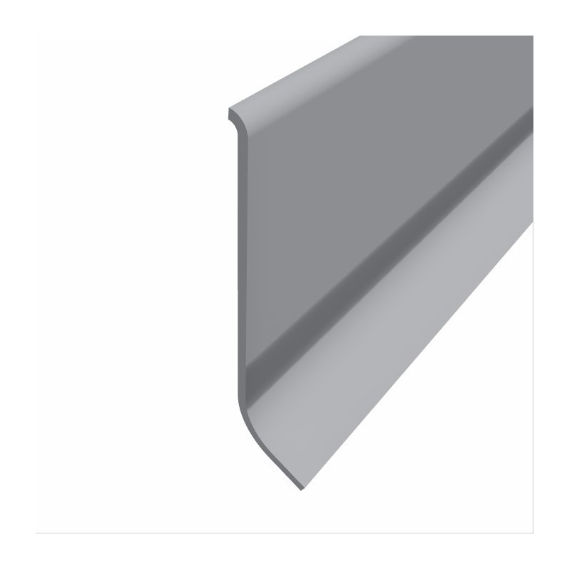 Stainless steel skirting ref. 73 60 mm