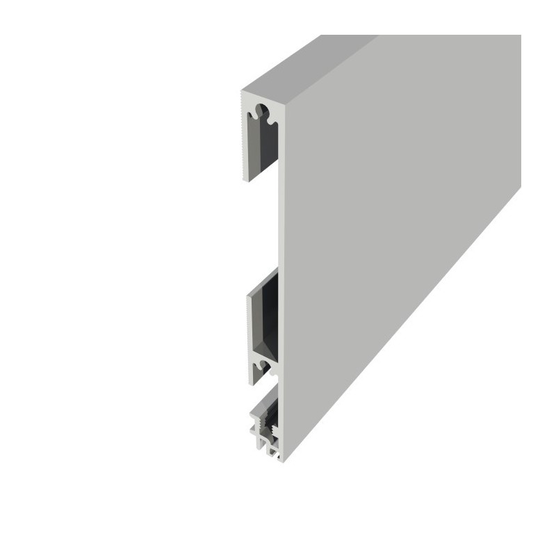 Zócalo aluminio Office 100x10 mm