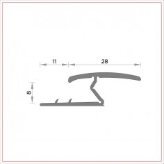 R-316 Perfil alcatifa 8 mm 2