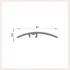 R-387 Barre de seuil 37 mm 2