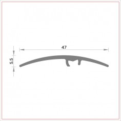 R-388 Barre de seuil 47 mm 2