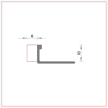 R-36A Remate final 10 mm con neopreno