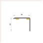 R-415 Stair nose 25x18 mm adhesive
