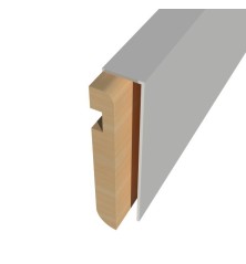 Couvre plinthe aluminium Combicover 80x17 mm