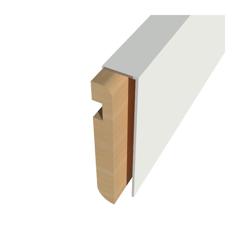 Aluminium skirting cover Combicover 80x17 mm