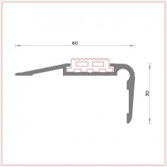 R-46A Stair nose rubber band 2