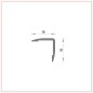 R-487 Bordure 16x16 mm
