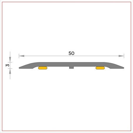 copy of R-362 Aluminium cover strip 60 mm adhesive
