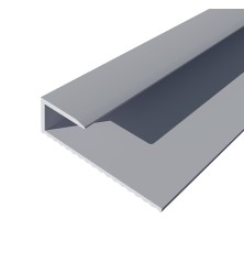 Aluminium end profile 10-11 mm ref. 348