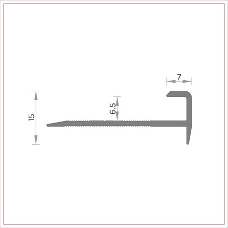 copie de R-349 Nez de marche aluminium pour 8 mm