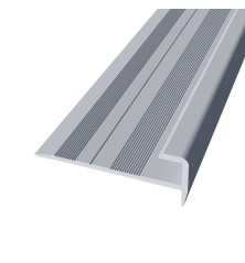 Aluminium stair nose for 8 mm ref. 334