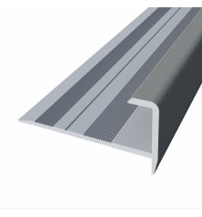 Aluminium stair nose for 8 mm ref. 334