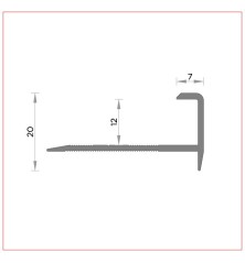 copie de copie de R-349 Nez de marche aluminium pour 8 mm