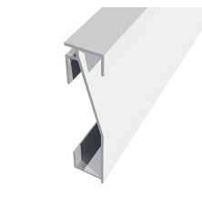 Aluminium skirting lighted Combilight 80x17 mm